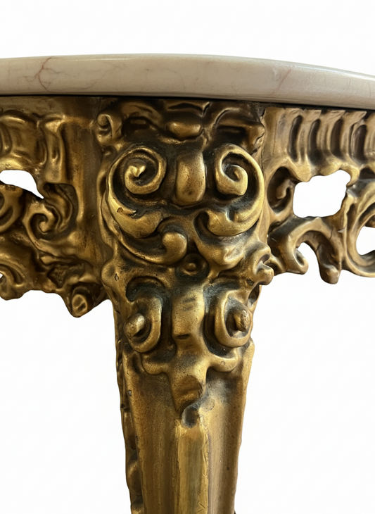 Baroque Giltwood Console & Matching Mirror