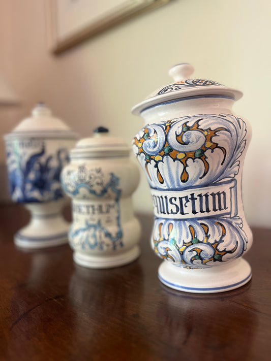 Simonetti Castelli Apothecary Jar, "Equisetum"