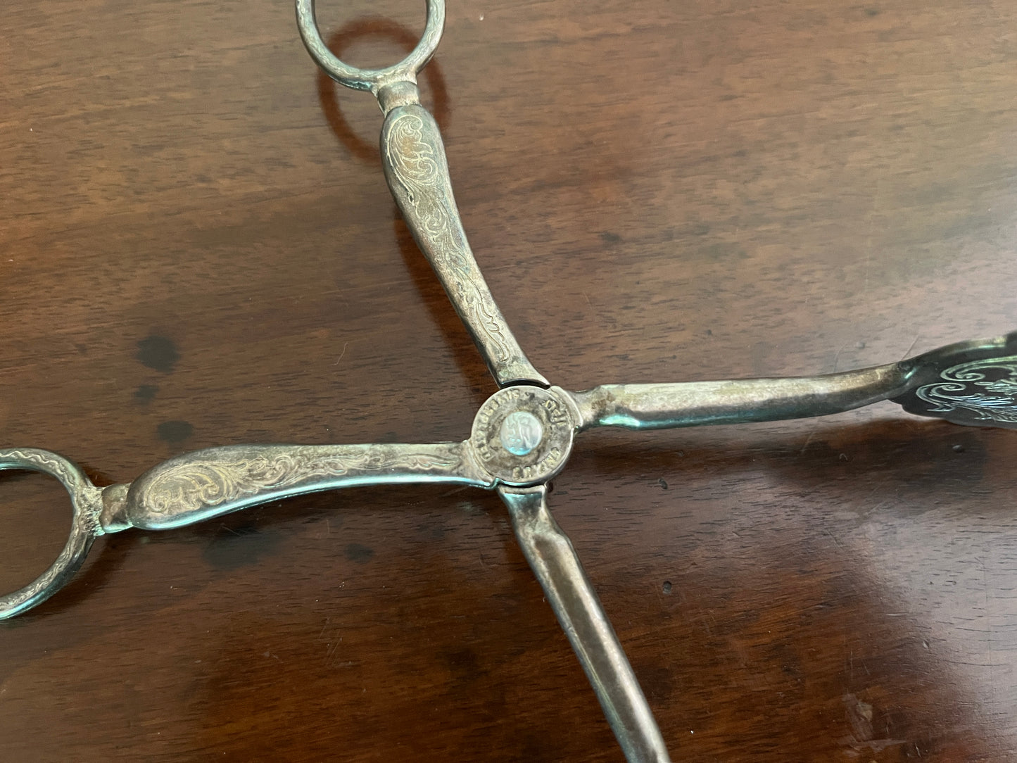 Italian Silver-Plated Food Tongs