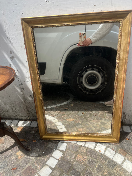 Rectangular Vintage Giltwood Mirror