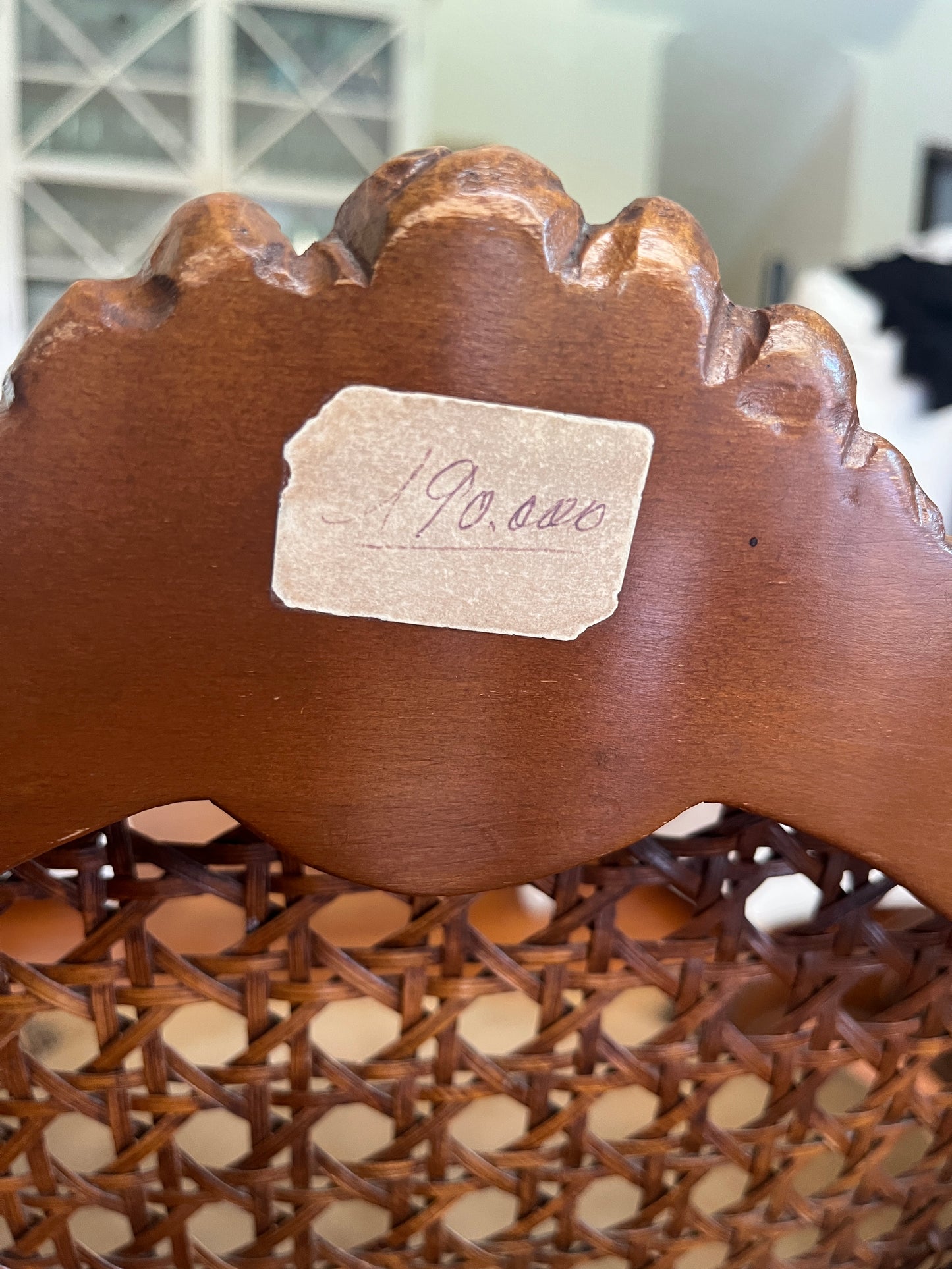 Rococo Revival Walnut Settee with Caned Back, 19th Century