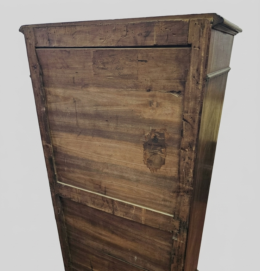 Italian Walnut Secretaire Desk, Early 1900s