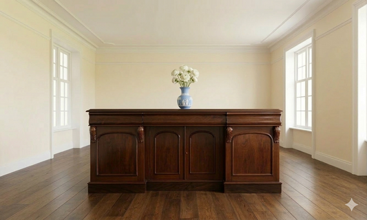 English Victorian Mahogany Sideboard Mid 1800’s
