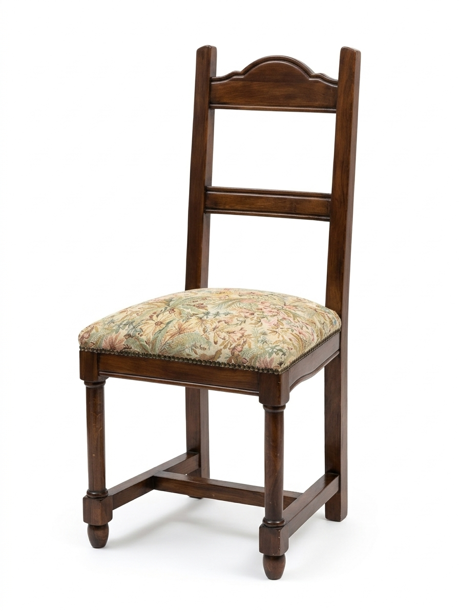 Set of 8 Walnut Refettorio Chairs