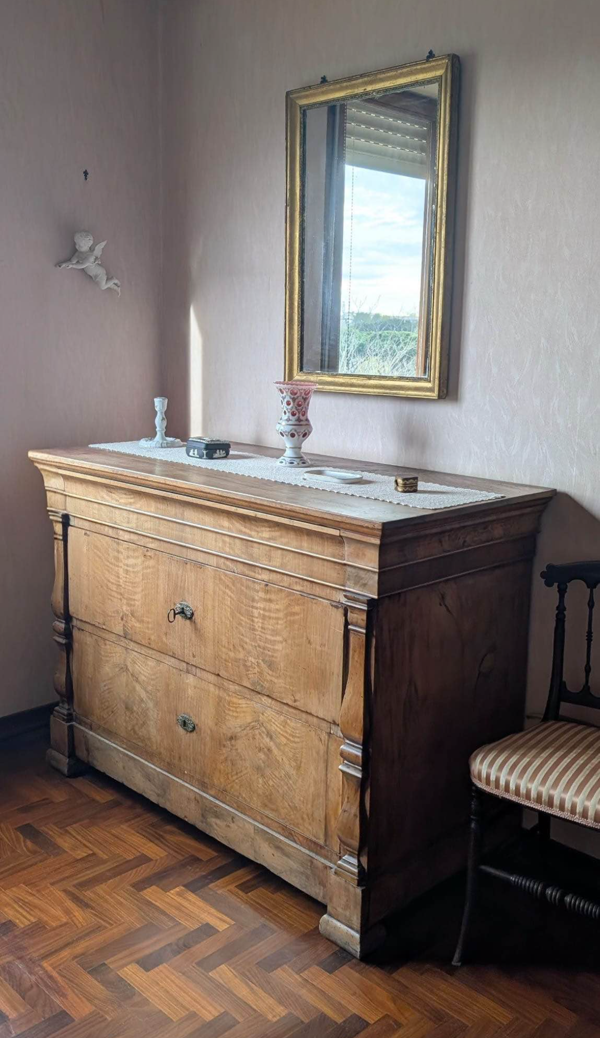 Walnut Commode with Secret Drawer, circa 1860–1890