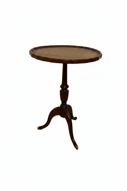 Walnut Pedestal Occasional Table, 19th Century