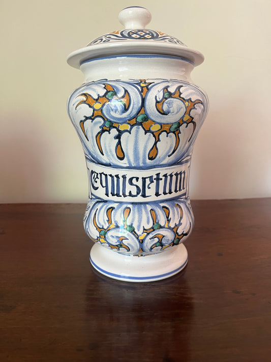 Simonetti Castelli Apothecary Jar, "Equisetum"
