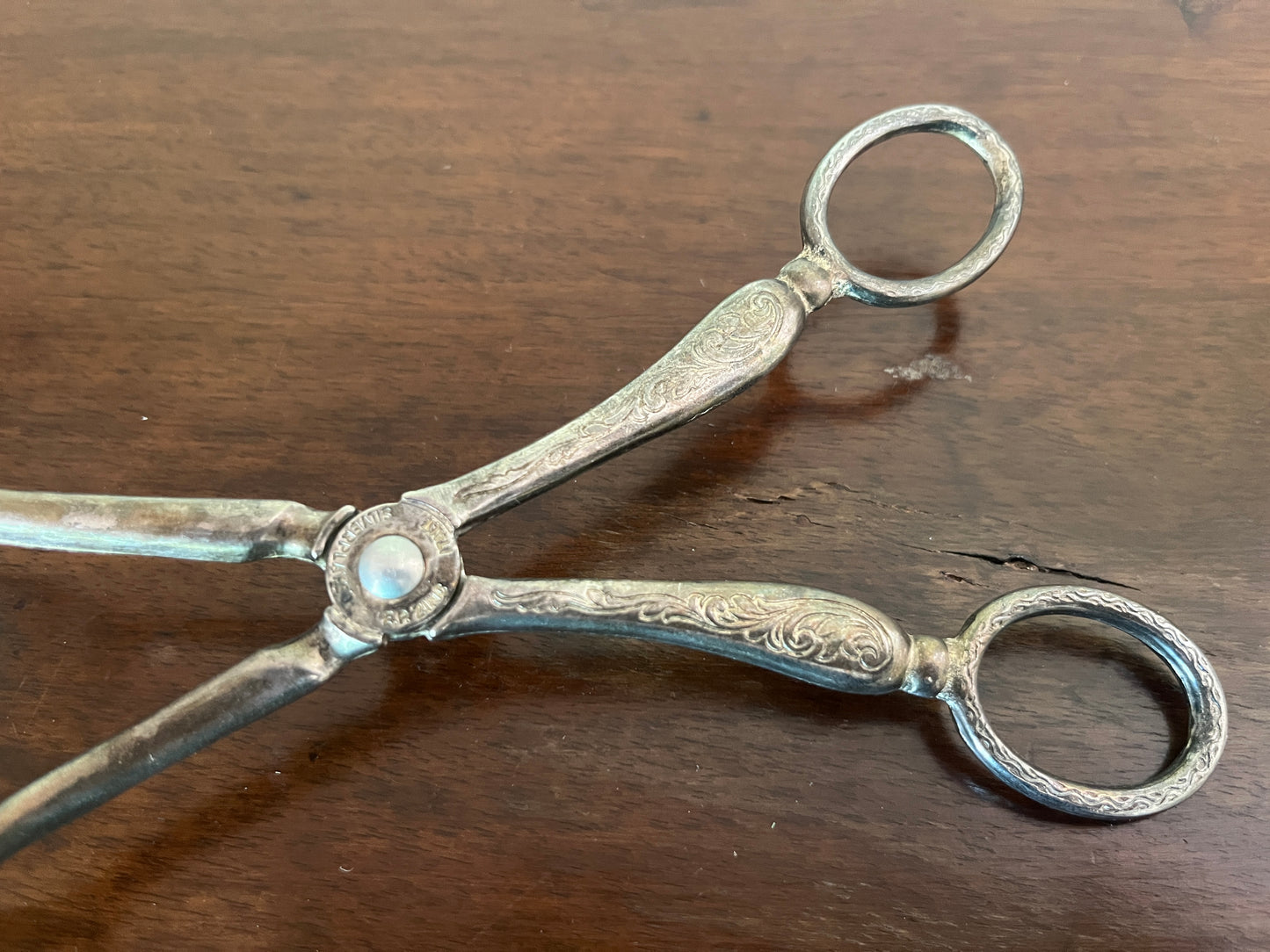 Italian Silver-Plated Food Tongs