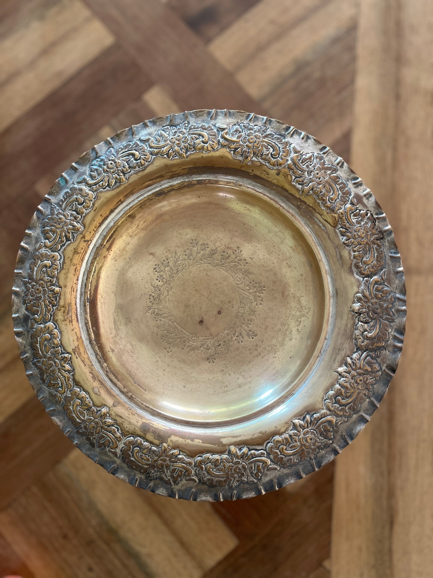 Silver-Plated Rococo-Revival Alzatina