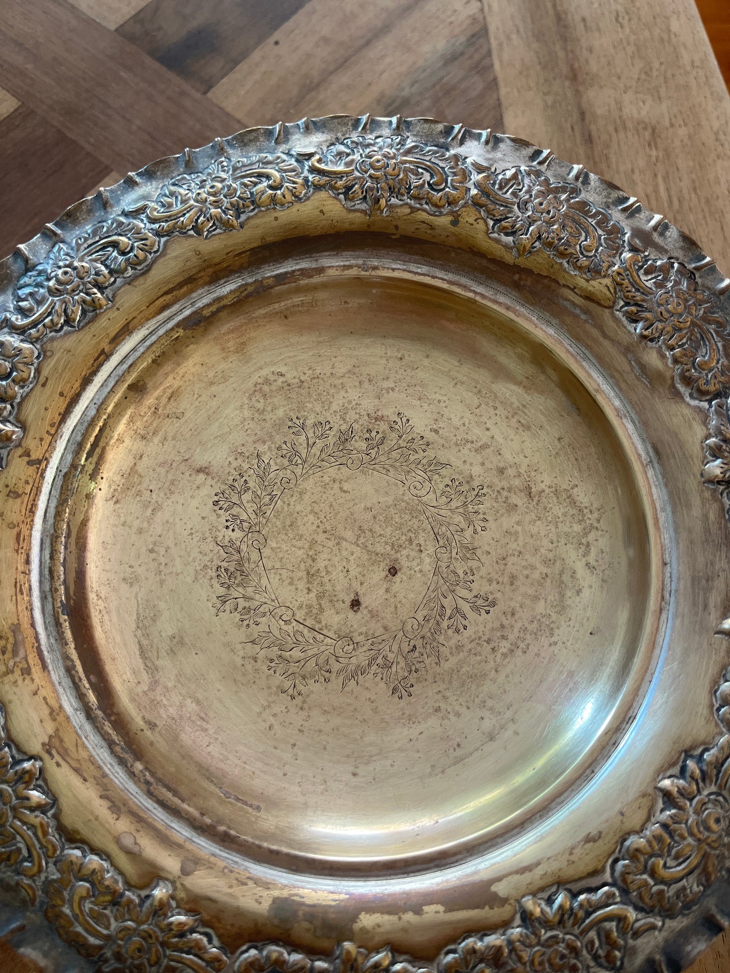 Silver-Plated Rococo-Revival Alzatina