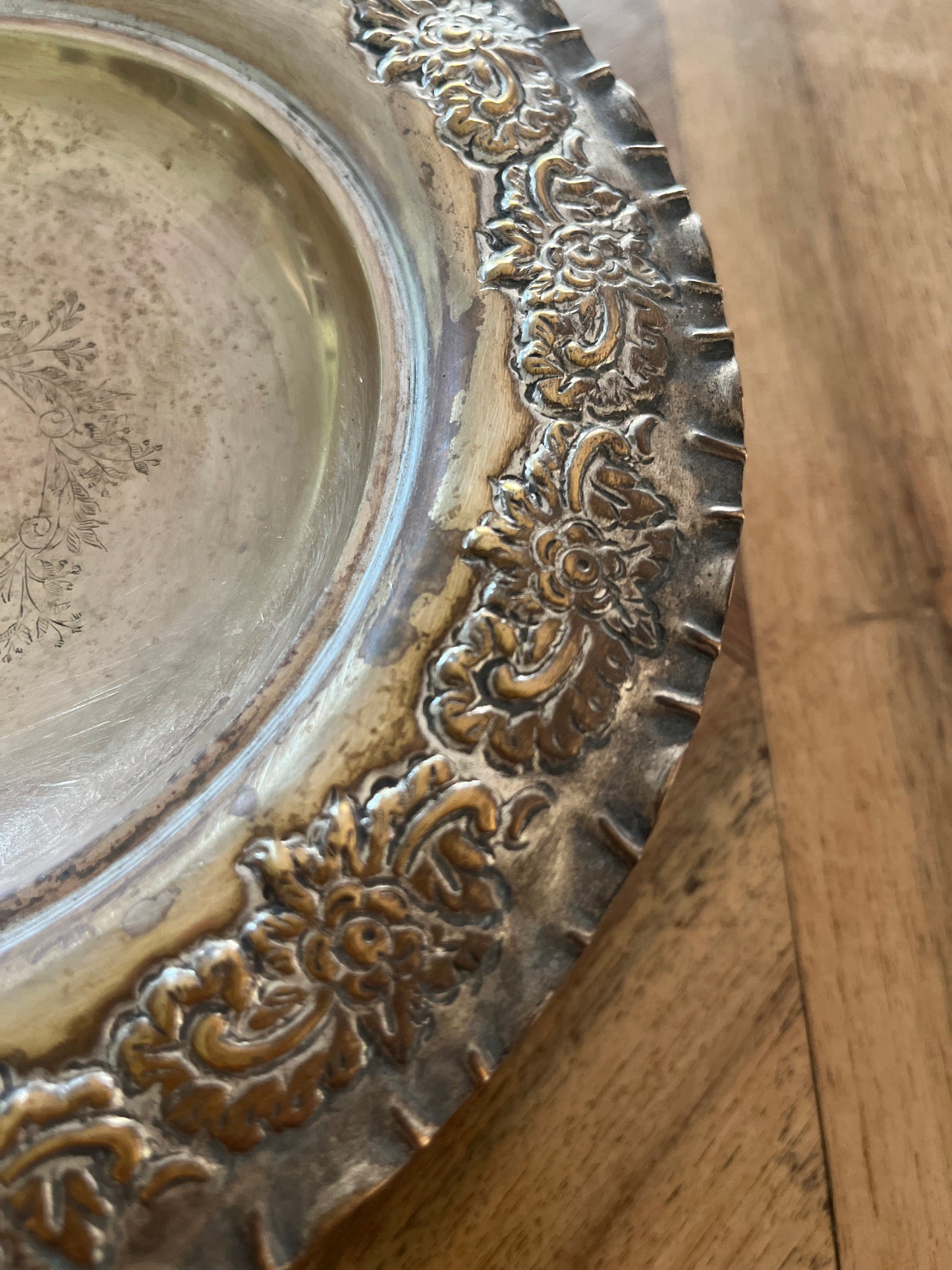 Silver-Plated Rococo-Revival Alzatina