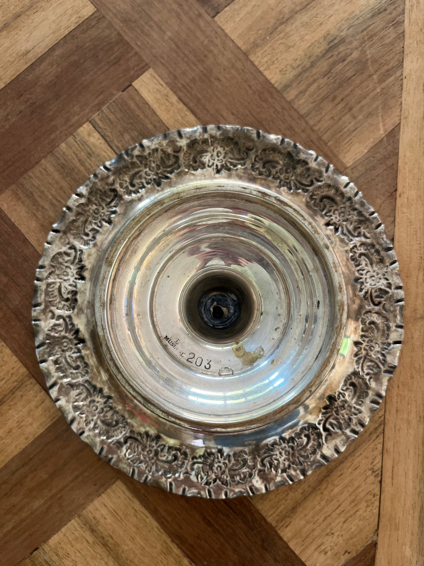 Silver-Plated Rococo-Revival Alzatina