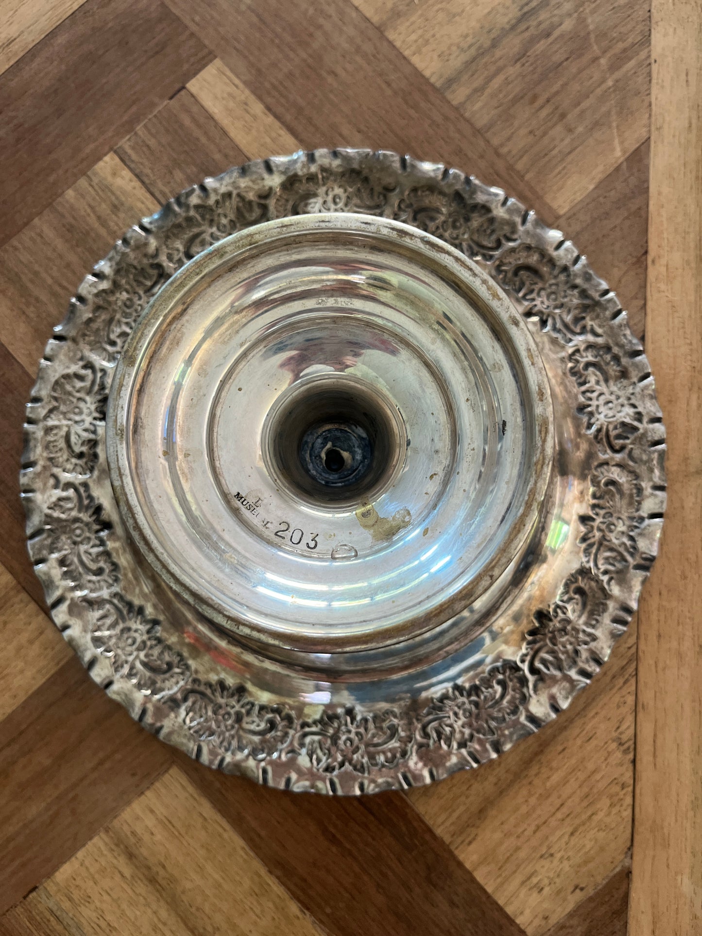 Silver-Plated Rococo-Revival Alzatina