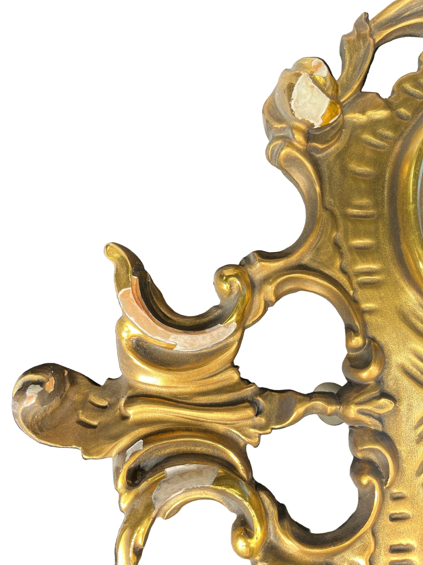 Italian Giltwood Mirror Rococo-Style Mirror