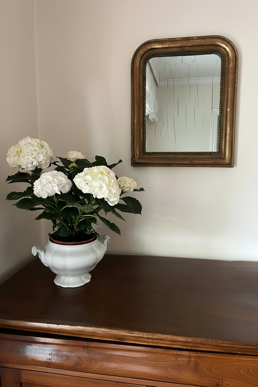 1870's Louis Philippe Arched Gilt Mirror