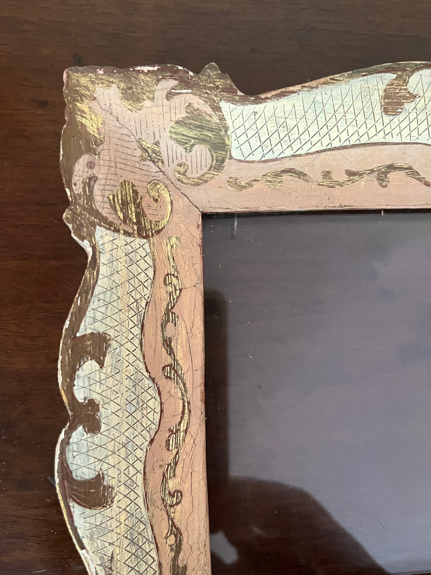 Pair of Antique Rococo Carved Giltwood Picture Frames