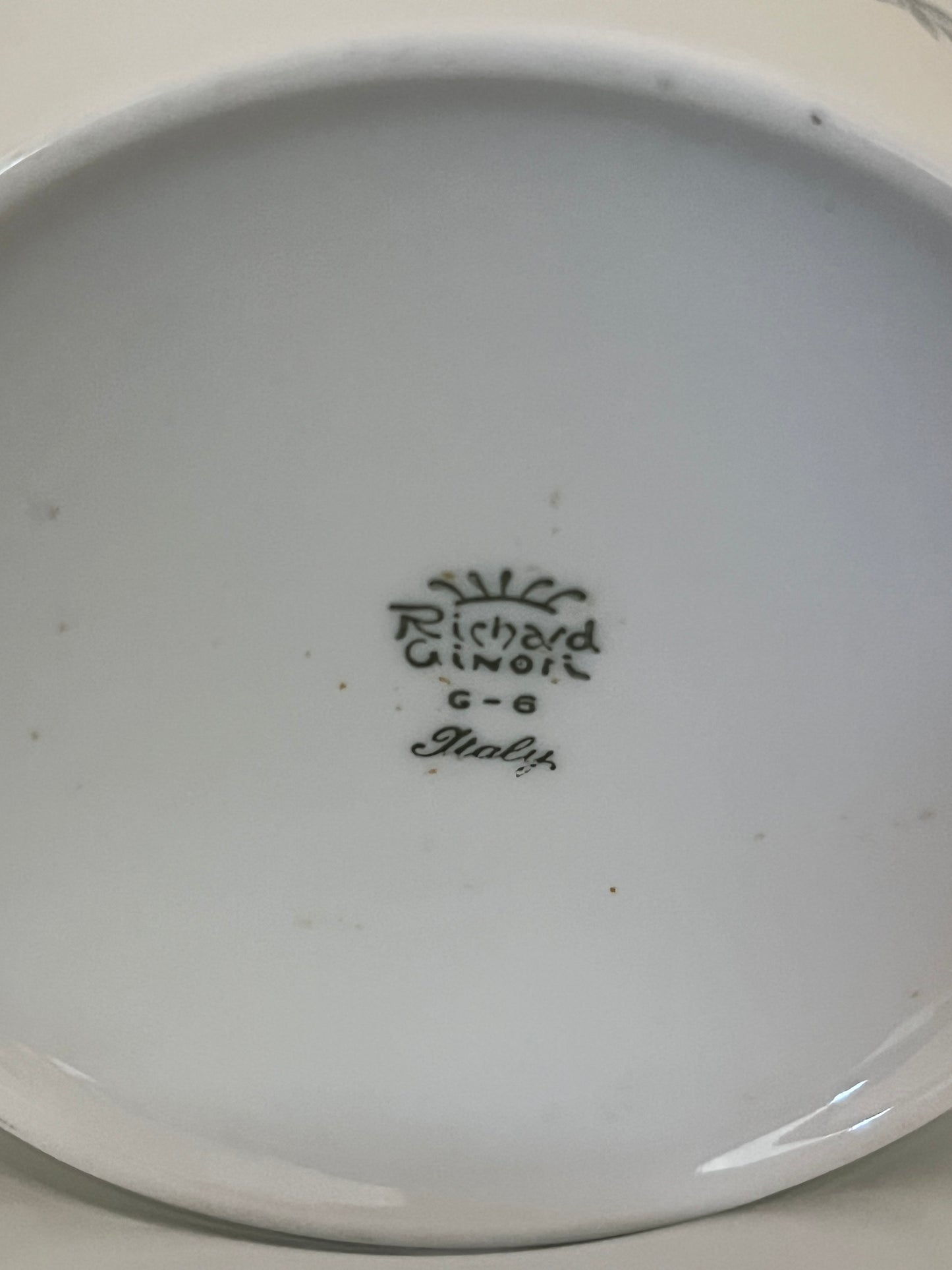 Blue Forget-Me-Not Vintage cups and plates, Richard Ginori- set of 2